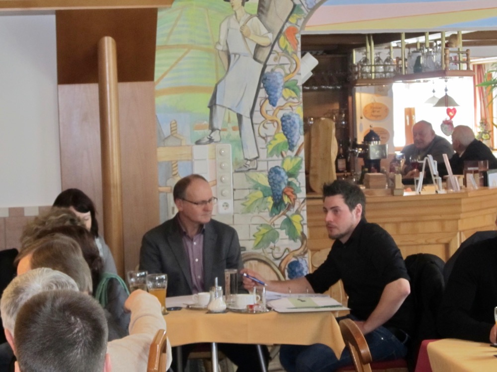 Obm. Ewald Wastian und Kassier Marcel Golser